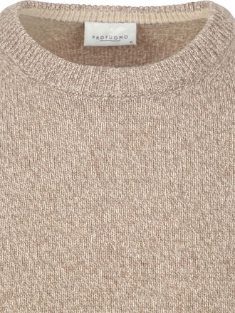 Profuomo Pullover Wool Blend Sand