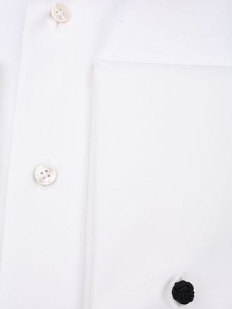 Profuomo Shirt Cutaway Double Cuff Off White