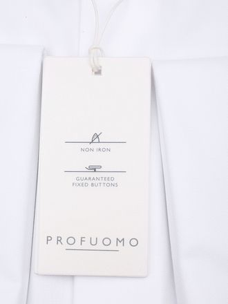 Profuomo Shirt Cutaway Dubbel Manchet Wit