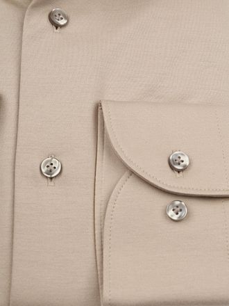 Profuomo Stickad Skjorta Beige