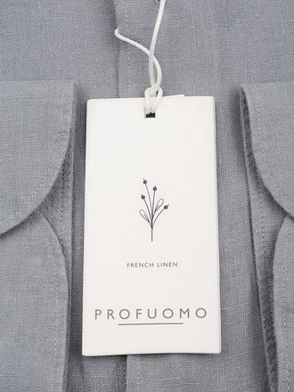 Profuomo Skjorte Linen Blå