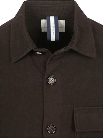 Profuomo Surchemise Moleskin Marron Foncé