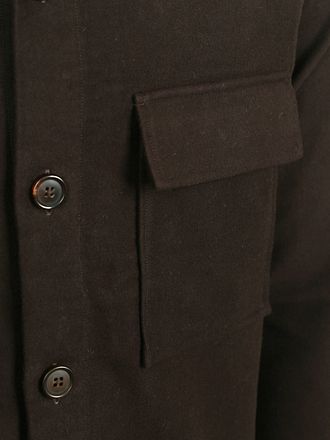 Profuomo Surchemise Moleskin Marron Foncé