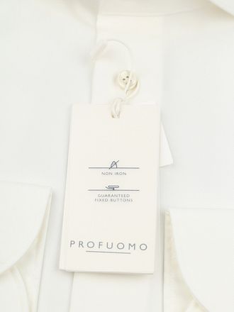 Profuomo Twill Hemd Off White