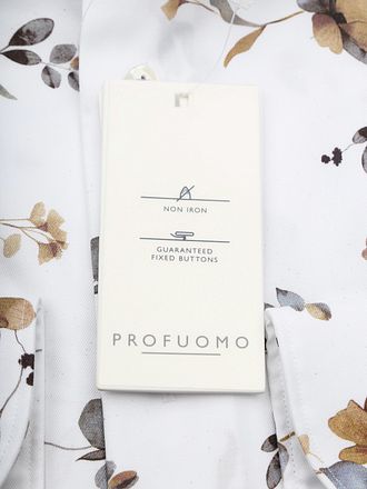 Profuomo Twill Shirt Flower White