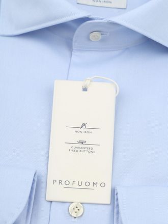 Profuomo Twill Skjorta Ljusblå