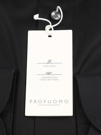 Profuomo Twill Skjorte Sort