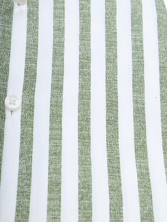 Pure Shirt Linen Optics Stripe Green
