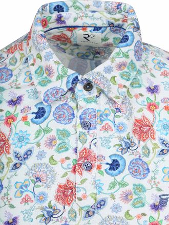 R2 Amsterdam Polo Print Flerfarvet