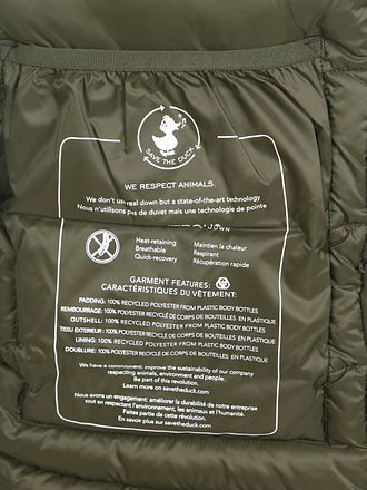 Save The Duck Veste Sesle Hood Olive