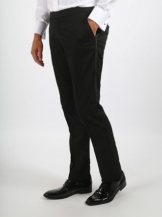Herren Gala Hose aus Wollmix – Schwarz, Slim Fit mit Stefan