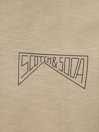 Scotch and Soda Genser Logo Beige