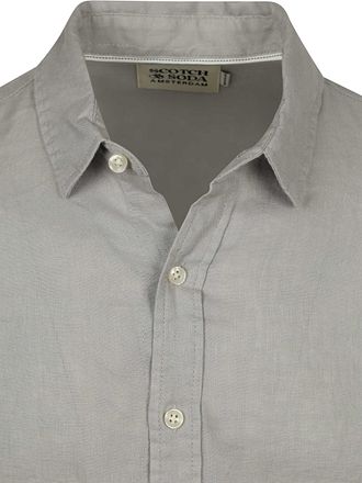Scotch and Soda Linen Core Shirt Grey