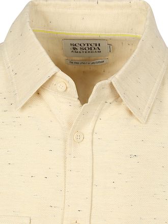 Scotch and Soda Melange Overshirt Beige