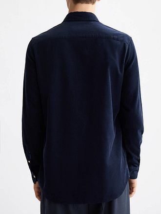 Scotch and Soda Solid Corduroy Skjorte Svart
