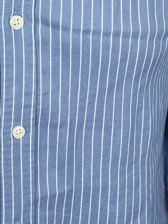 Scotch and Soda Stripet Linskjorte – Lyseblå