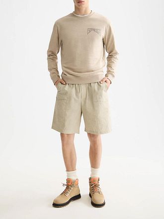 Scotch and Soda Sweatshirt med Logga Beige