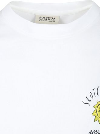 Scotch & Soda T-Shirt Backprint Wit