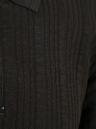 Scotch & Soda Polo Maille Texturée Noir
