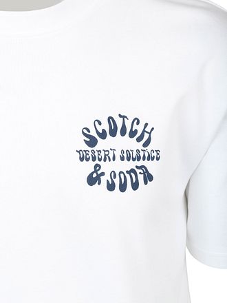 Scotch & Soda T-Shirt Backprint Weiß