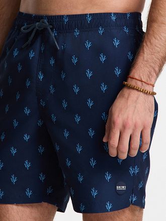 Shiwi Swimshorts Mike Sketched Coral Navy