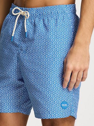 Shiwi Swimshorts Mike Geo Tile Cobalt Blue