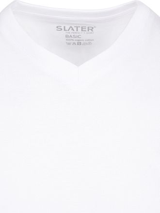 Slater 2-pack T-shirt V-neck White