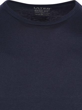 Slater 2-pakke Basic Fit T-skjorte i marineblå