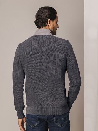 State Of Art Cardigan Structure Contrast Anthracite