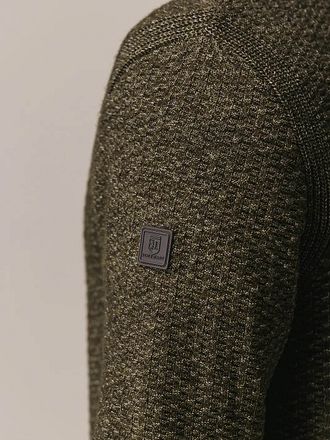 State Of Art Cardigan Structure Melange Brown