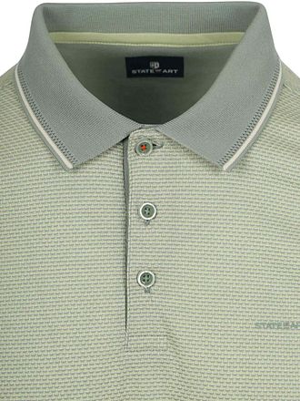 State of Art Polo Effectknit Groen