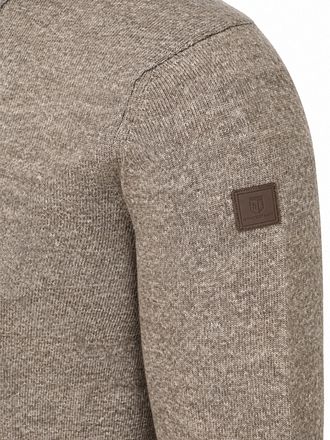 State of Art Pullover Polokragen Einfarbig Beige