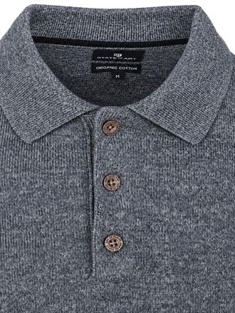 State of Art Pullover Polokragen Navy