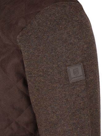 State Of Art Strickjacke Hybrid Braun