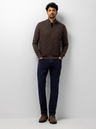 State Of Art Strickjacke Hybrid Braun