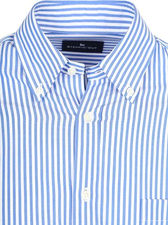 Steppin' Out Overhemd Big Stripe Blauw