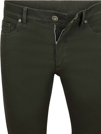 Steppin' Out Pantalon 5 Poches Johnson Waffle Vert Foncé