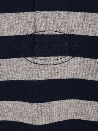 Steppin' Out Rugby-Poloshirt Streifen Navy Grau
