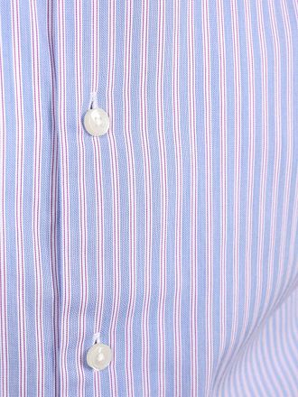 Steppin' Out Skjorta Twill Randig Ljusblå Röd