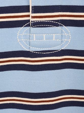 Steppin' Out Rugby Polo Streep Blauw
