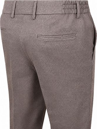 Suitable Aiden Pantalon Houndstooth Tabacco