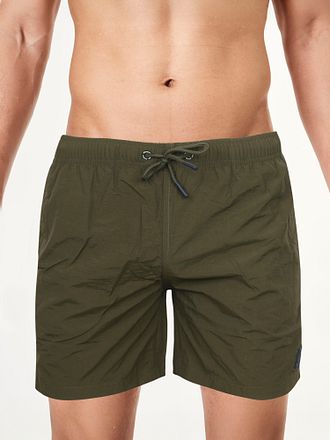 Suitable badeshorts ensfarvet armygrøn