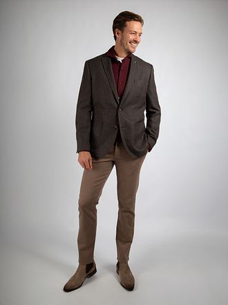Suitable Blazer Lauch Struktur Brun med Stefan