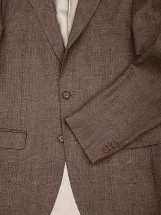 Suitable Blazer Linen Twill Brown