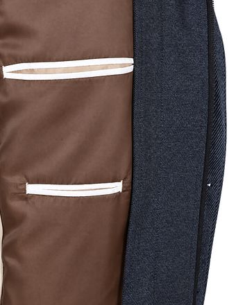 Suitable Blazer Lommer Twill Inlay Dunkelblau