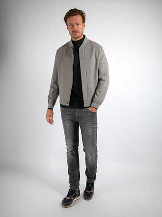 Suitable Bomber Flannel Grey with Stefan