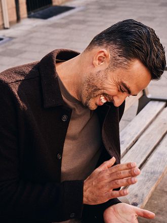 Suitable Overshirt Wool Bouclé Brown
