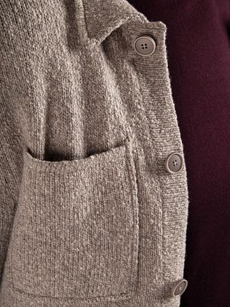 Suitable Cardigan Kokt Ull Taupe