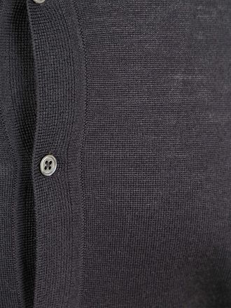 Suitable Cardigan Shirt Merino Anthracite