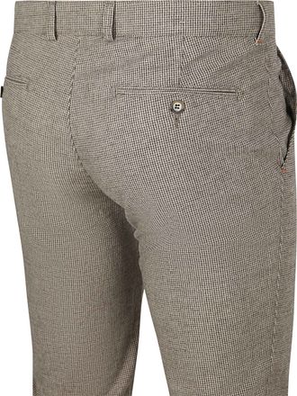 Suitable Chino Pico Pleat Flanneltrykk Beige